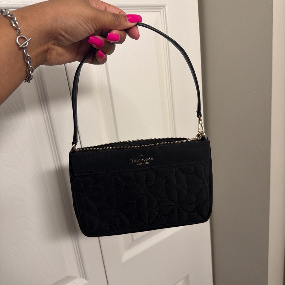 Kate Spade Black Quilted Wristlet